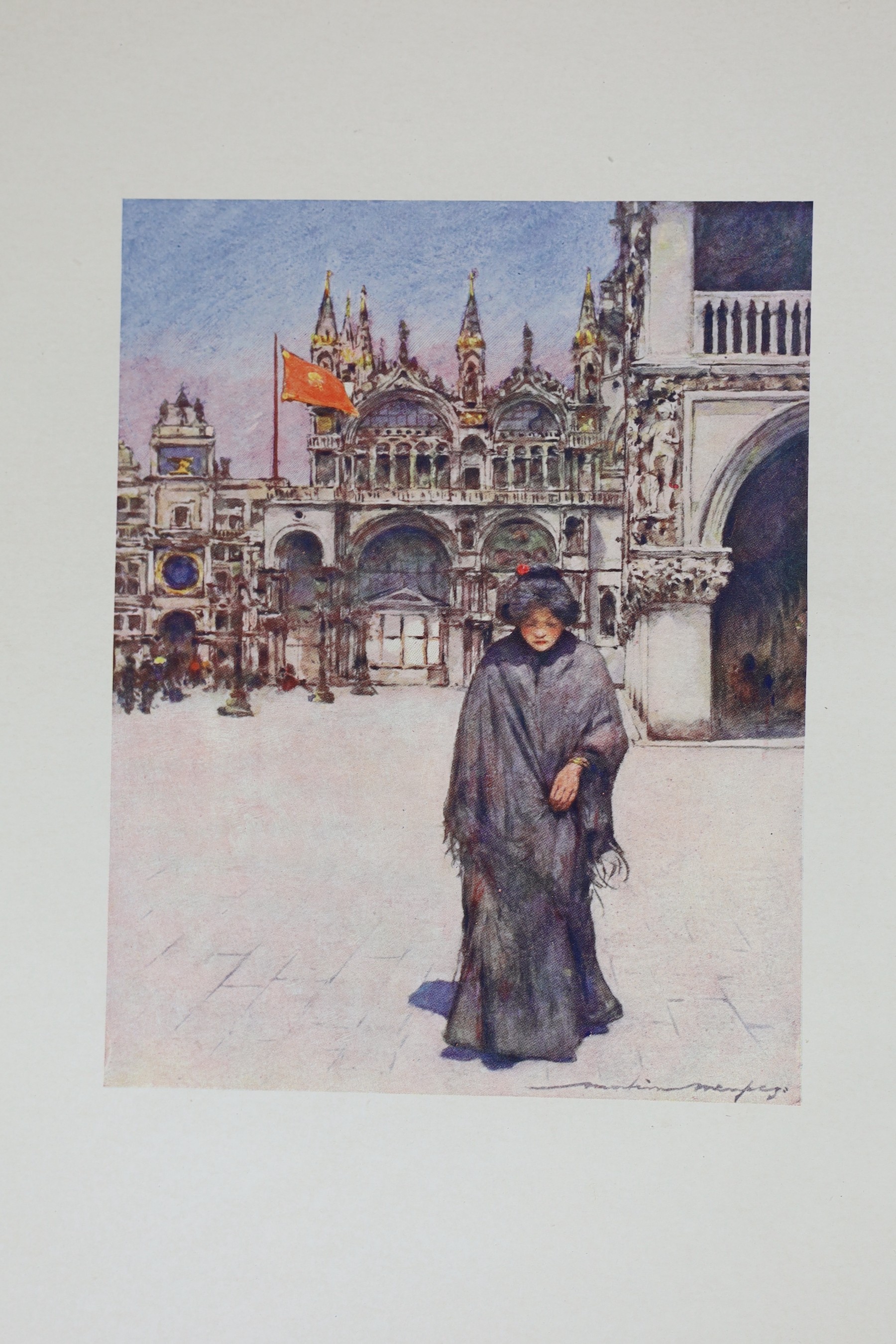 Menpes, Dorothy & Mortimer - 5 works - Venice, one of 500 signed by the artist, the front fly leaf with an original watercolour vignette of St Marks Basilica, signed, 1904; Whistler As I Knew Him